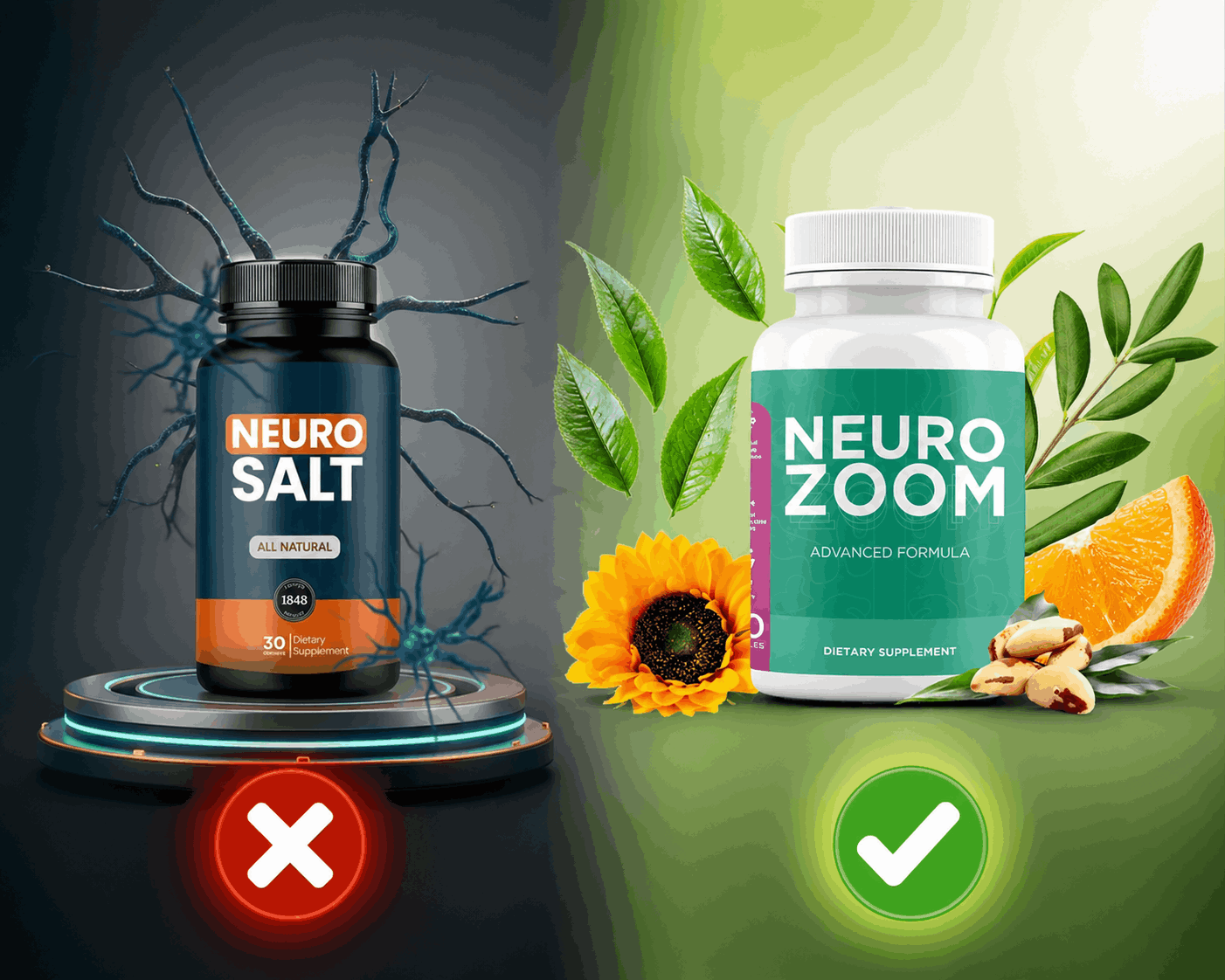 #Neuro Zoom vs Neuro Salt: – #1 Brain & Nerve Support Formula